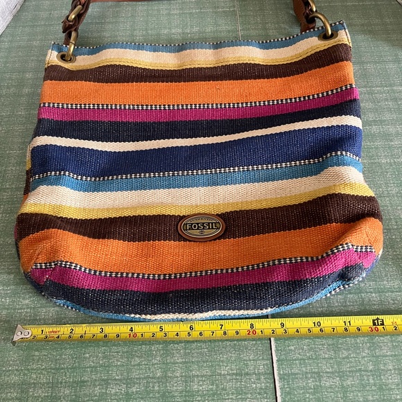 FOSSIL Rainbow Striped Shoulder Bag - Picture 7 of 7